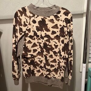 Cow print top